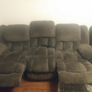Couch loveseat recliners